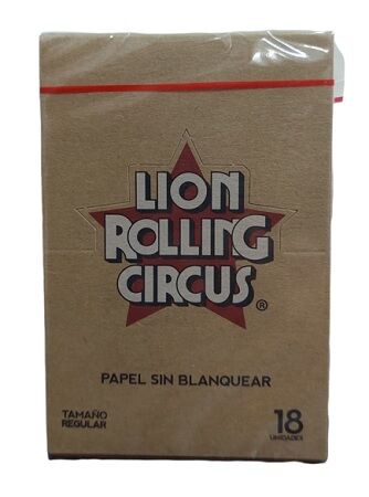 LION ROLLING CIRCUS PAPEL UNBLEACHED REGULAR 70MM (18UD/DISPLAY)