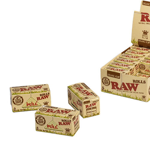 RAW ROLLS ORGANICO 5M (24 UNIDADES)