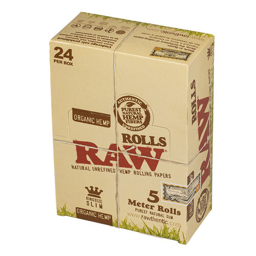 RAW ROLLS ORGANICO 5M (24 UNIDADES)