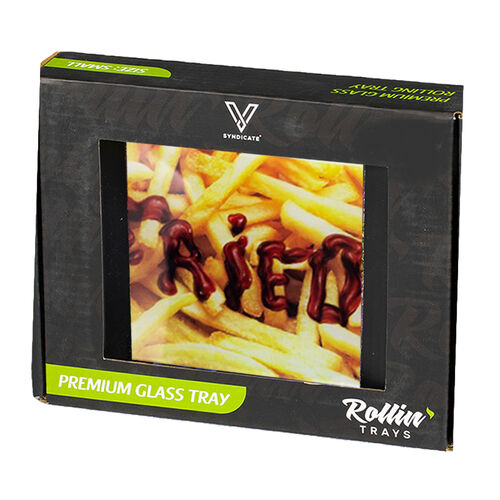 BANDEJA CRISTAL PEQUEA SYNDICATE FRIED 16x12CM