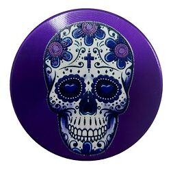 GRINDER METAL CALAVERA SKULL 50MM 4 PARTES MORADO(6)