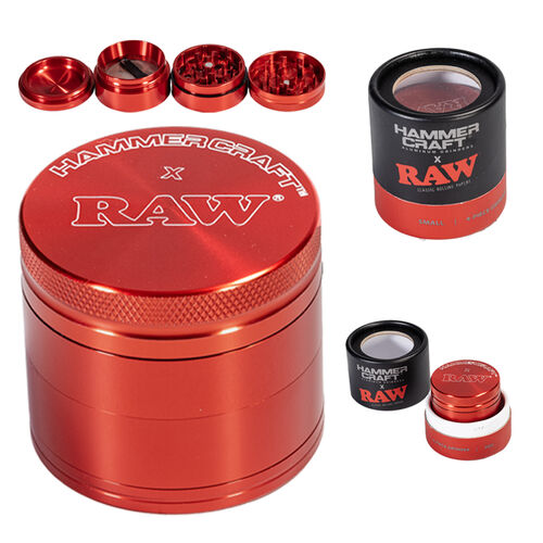 RAW GRINDER X HAMMERCRAFT ROJO 50MM 4 PARTES (S)