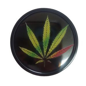 GRINDER PLÁSTICO PLATEADO 40MM HOJA RASTA