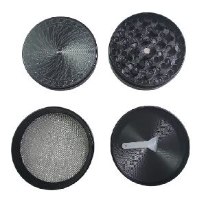 GRINDER METAL MANDALA NEGRO 60MM 4P (3)