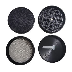 GRINDER METAL MANDALA NEGRO 60MM 4P (6)