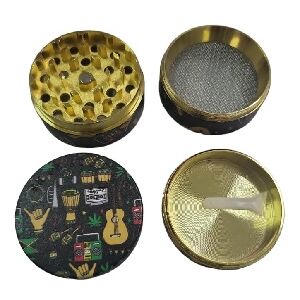 GRINDER METAL NEGRO HOJAS GUITARRA 50MM 4P