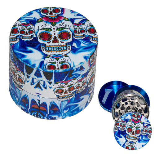 GRINDER METAL AZUL CALAVERA MEX 50MM 4P