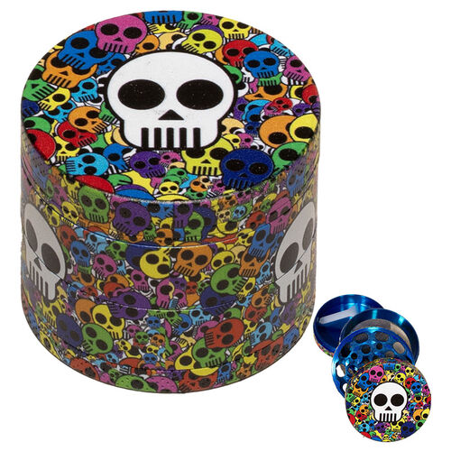 GRINDER METAL CALAVERA COLORES 50MM 4P