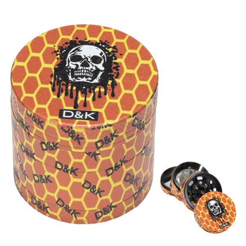 GRINDER METAL CALAVERA NARANJA 40MM 4P