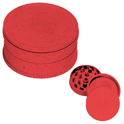 GRINDER PLSTICO COLORES 40MM 3 PARTES ROJO