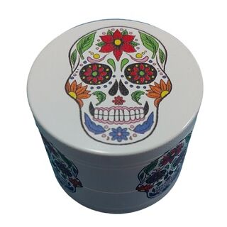 GRINDER METAL BLANCO CALAVERA CATRINA 40MM 4PARTES