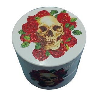 GRINDER METAL BLANCO CALAVERA ROSAS 40MM 4PARTES