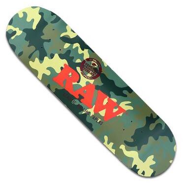 RAW SKATEBOARD CAMO & BLACK