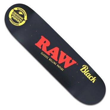 RAW SKATEBOARD CAMO & BLACK