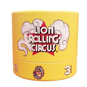 LION ROLLING CIRCUS GRINDER METAL/CRISTAL 60MM 3 PARTES EDGAR (AMARILLO)