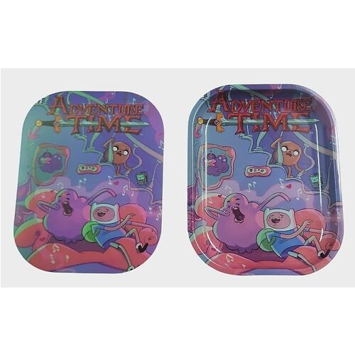 BANDEJA METLICA PEQUEA CON TAPA LUMPY SPACE & FINN 18x14CM