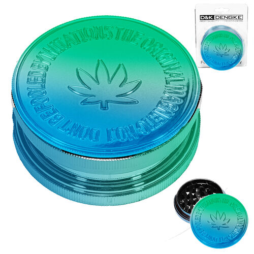 GRINDER PLASTICO COLOR METALIZADO VERDE AZUL 60MM