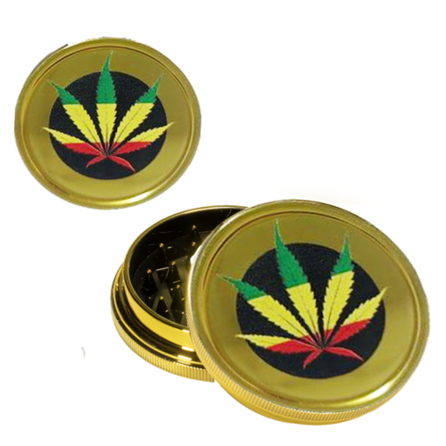 GRINDER PLSTICO DORADO 40MM HOJA RASTA