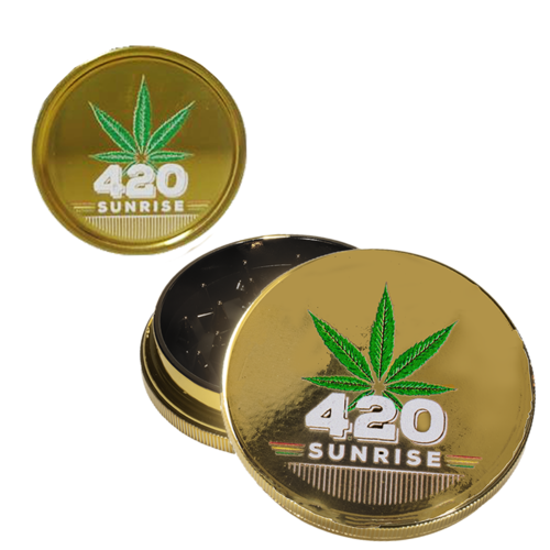 GRINDER PLSTICO DORADO 40MM HOJA 420 SUNRISE