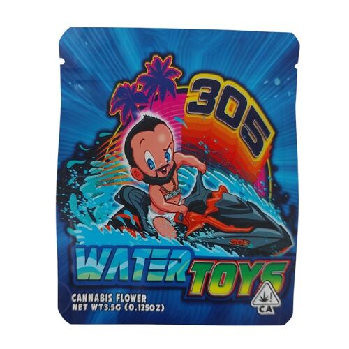 BOLSA ZIP ALUMINIO 3.5GR "WATER TOYS" (50 UNIDADES)