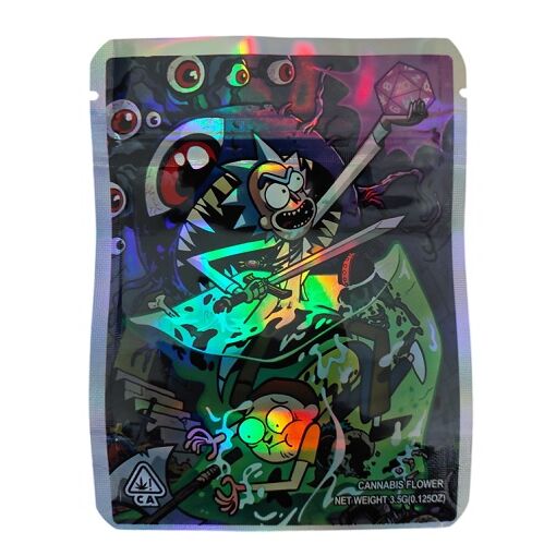 BOLSA ZIP ALUMINIO 3.5GR "RICK & MORTY EYE´S MONSTER" (50 UNIDADES)