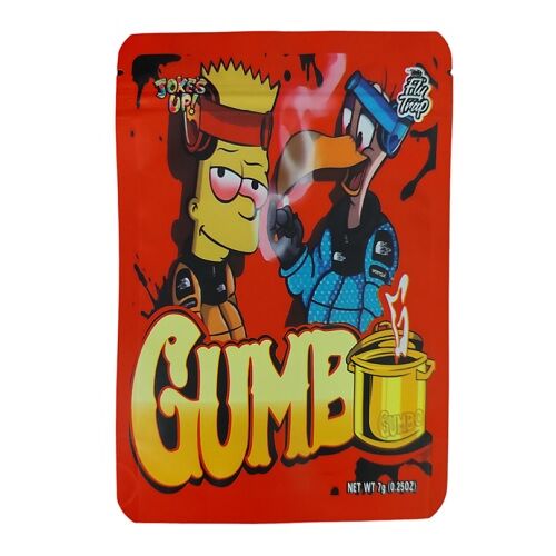 BOLSA ZIP ALUMINIO 7GR "GUMBO - BART SIMPSONS" (50 UNIDADES)