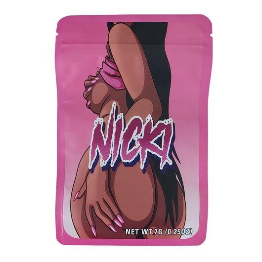 BOLSA ZIP ALUMINIO 7GR "NICKI" (50 UNIDADES)