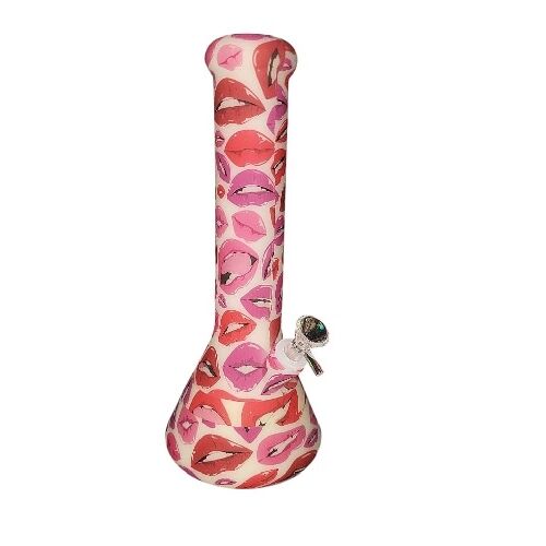 BONG DE SILICONA 30CM LUMINISCENTE (ESTAMPADOS VARIADOS SEGN DISPONIBILIDAD)