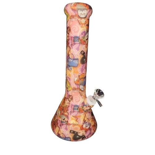 BONG DE SILICONA 30CM LUMINISCENTE (ESTAMPADOS VARIADOS SEGN DISPONIBILIDAD)