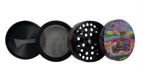 GRINDER METAL 50MM 4 PARTES "HIPPIE TRIP"