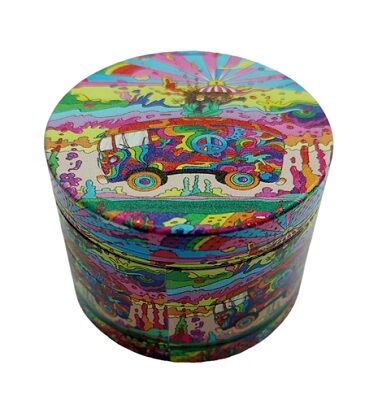 GRINDER METAL 50MM 4 PARTES "HIPPIE TRIP"