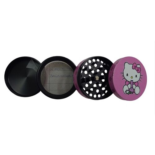 GRINDER METAL 50MM 4 PARTES "HELLO KITTY SMOKED"