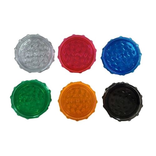 GRINDER PLÁSTICO 70MM 2 PARTES (COLORES VARIADOS SEGÚN DISPONIBILIDAD)