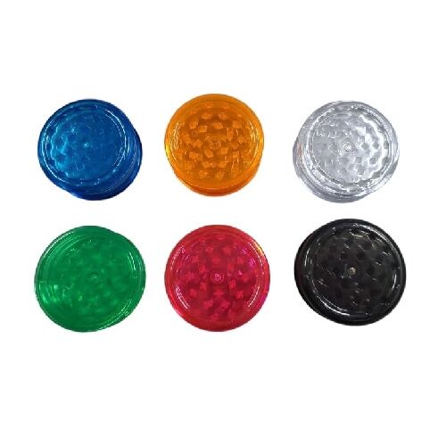 GRINDER PLÁSTICO LISO 60MM 3 PARTES (COLORES VARIADOS SEGÚN DISPONIBILIDAD)