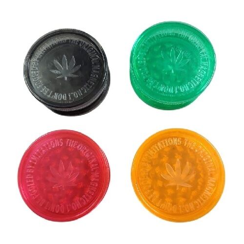 GRINDER PLÁSTICO HOJA 60MM 3 PARTES IND (COLORES VARIADOS SEGÚN DISPONIBILIDAD)