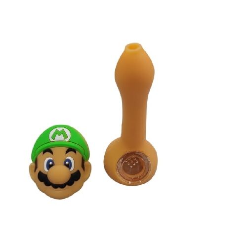 PIPA SILICONA "MARIO" 11CM (COLORES VARIADOS SEGÚN DISPONIBILIDAD)