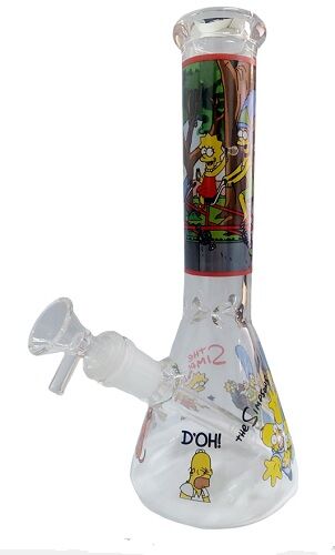 BONG CRISTAL RICK & MORTY 25CM (DISEÑOS VARIADOS SEGÚN DISPONIBILIDAD)