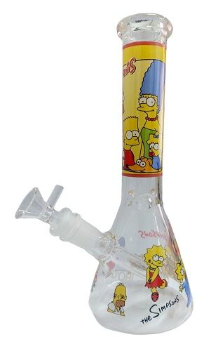 BONG CRISTAL RICK & MORTY 25CM (DISEÑOS VARIADOS SEGÚN DISPONIBILIDAD)