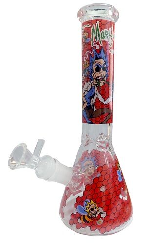 BONG CRISTAL RICK & MORTY 25CM (DISEÑOS VARIADOS SEGÚN DISPONIBILIDAD)