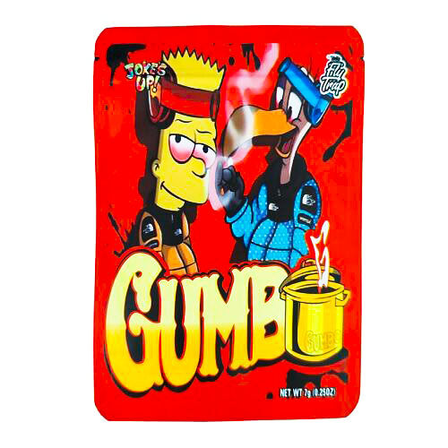 BOLSA ZIP ALUMINIO 7GR "GUMBO - BART SIMPSONS" (50 UNIDADES)