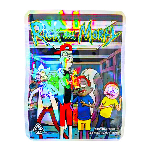 BOLSA ZIP ALUMINIO 3.5GR "RICK & MORTY CREW" (50 UNIDADES)