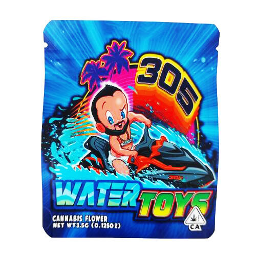 BOLSA ZIP ALUMINIO 3.5GR "WATER TOYS" (50 UNIDADES)