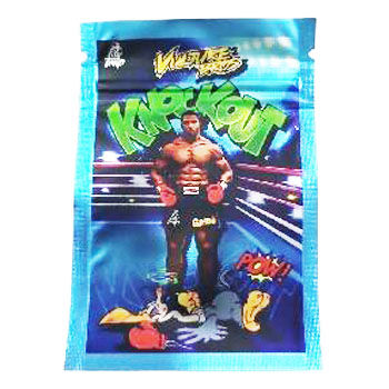 BOLSA ZIP ALUMINIO 1.5GR "KNOCK OUT" (50 UNIDADES)