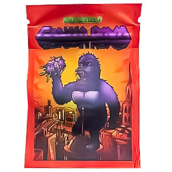 BOLSA ZIP ALUMINIO 1.5GR "GORILLA ROXD" (50 UNIDADES)