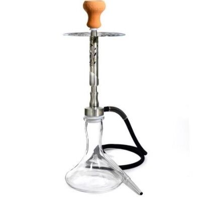 SHISHA MANDALA METAL/TRANSPARENTE 52CM + BAG (DETALLES LABRADOS)