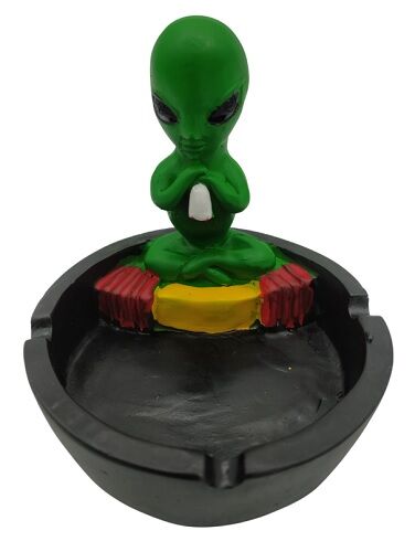 CENICERO RESINA "ALIEN YOGA" (DIFERENTES COLORES SEGÚN DISPONIBILIDAD)