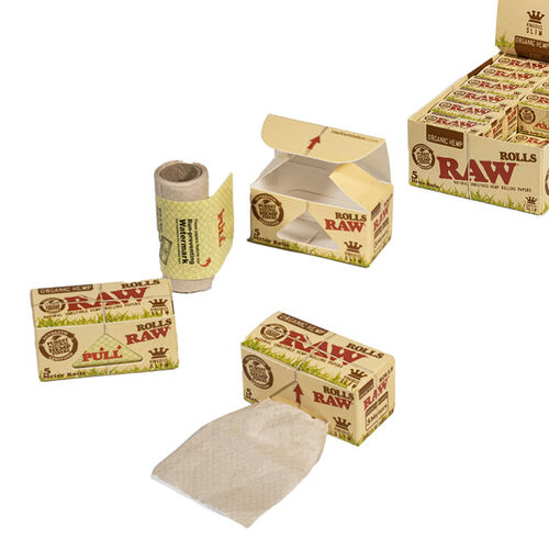 RAW ROLLS ORGANICO 5M (24 UNIDADES)