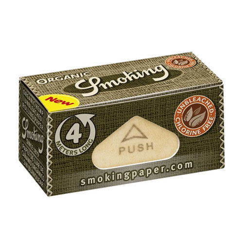 PAPEL SMOKING ORGANIC ROLLS (24ROLLOS/4M)