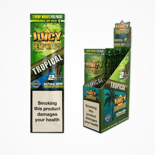 JUICY HEMP WRAPS 2X25 TROPICAL