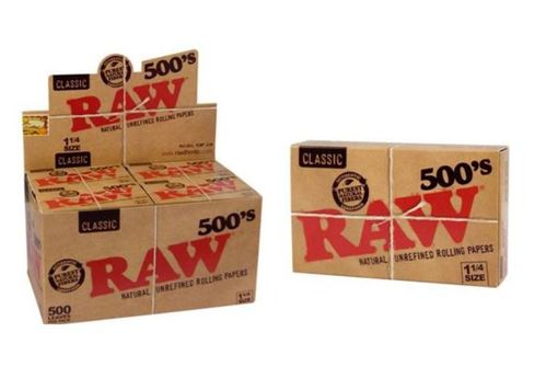 RAW 500 1 1/4 CLASSIC (20LIB/500PAPEL)